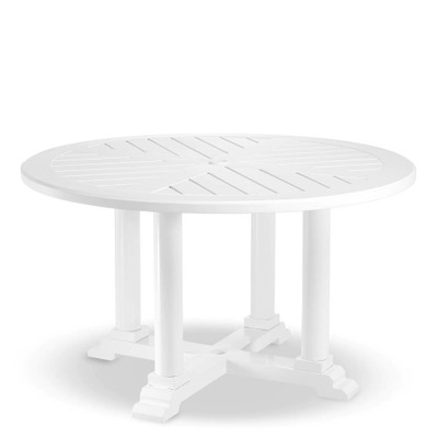 Eichholtz Bell Rive Outdoor Dining Chair - Round S White