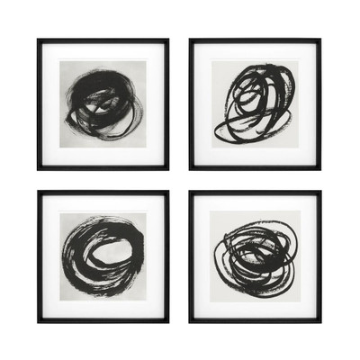 Eichholtz Ec226 Black & White Collection I Set Of 4 Print