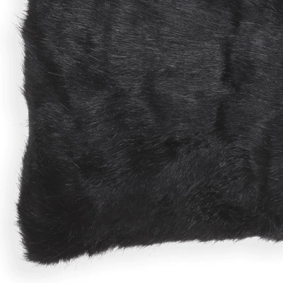 Eichholtz Alaska Scatter Cushion - Faux Fur Black Square