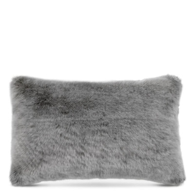 Eichholtz Alaska Scatter Cushion - Faux Fur Grey Rectangular