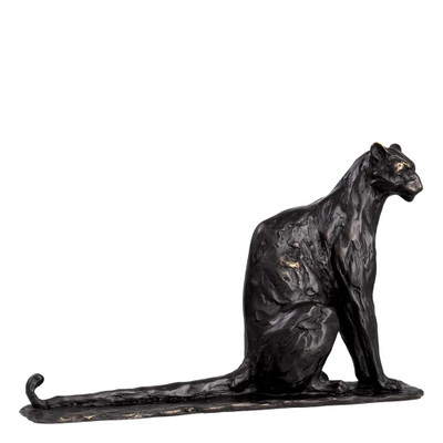 Eichholtz Panther Sitting Sculpture - Bronze
