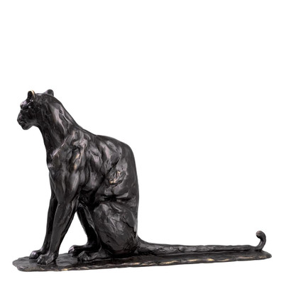 Eichholtz Panther Sitting Sculpture - Bronze