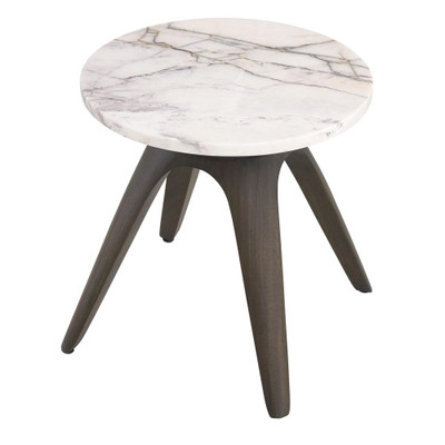 Eichholtz Borre Side Table - Round Bianco Lilac Marble