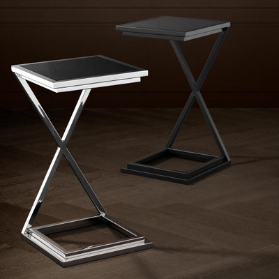 Eichholtz Cross Side Table - Gunmetal