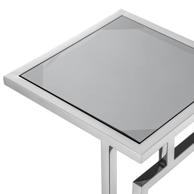 Eichholtz Marcus Side Table - Polished Stainless Steel