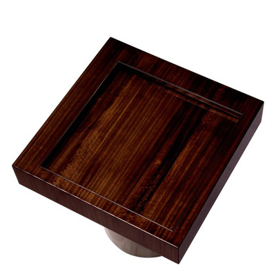 Eichholtz Otus Side Table - Square Eucalyptus Veneer Bronze