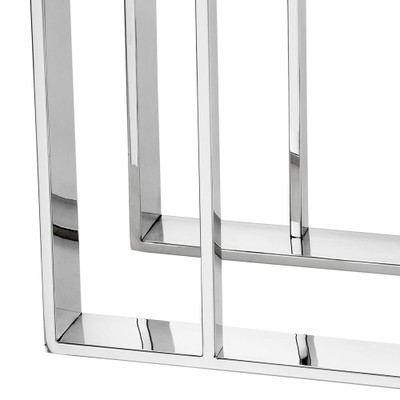 Eichholtz Pierre Side Table - Polished Stainless Steel