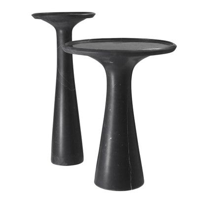 Eichholtz Pompano Side Table - High Honed Black Marble