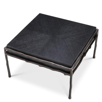 Eichholtz Premier Side Table - Charcoal Grey Oak Veneer