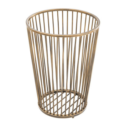 Eichholtz Baleana Towel Basket - Vintage Brass