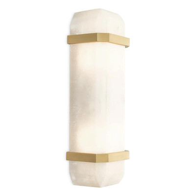 Eichholtz Pandora Wall Lamp - Alabaster Antique Brass