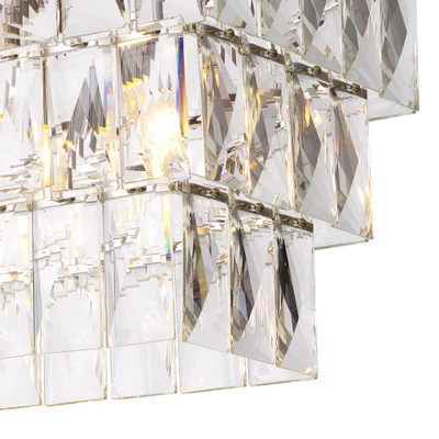 Eichholtz Amazone Chandelier - Rectangular Incl Clear Crystal Glass
