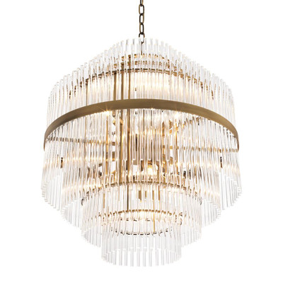 Eichholtz East Chandelier - Antique Brass