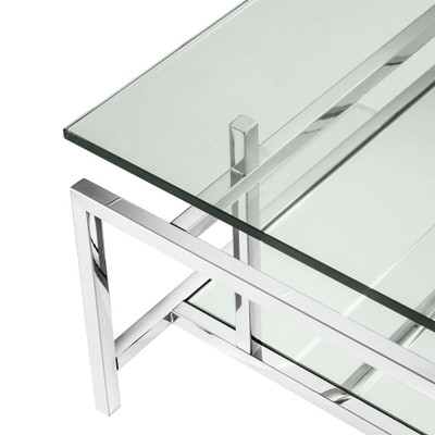 Eichholtz Superia Coffee Table - Polished Stainless Steel