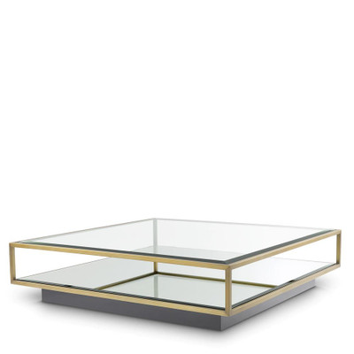 Eichholtz Tortona Coffee Table - L Brushed Brass