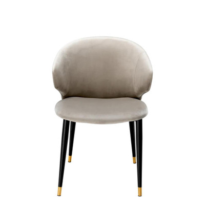 Eichholtz Volante Dining Chair - W/Arm Roche Beige Velvet