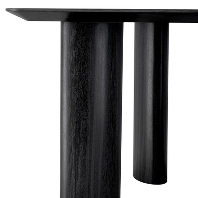 Eichholtz Bergman Dining Table - L Charcoal Grey Oak Veneer