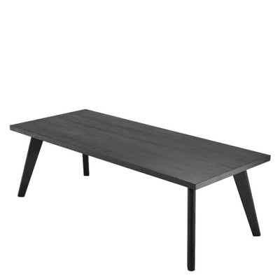 Eichholtz Biot Dining Table - 240 X 100 Cm Black Oak