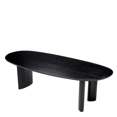 Eichholtz Lindner Dining Table - Black Veneer