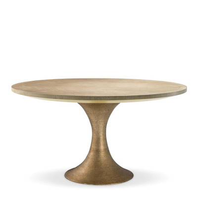 Eichholtz Melchior Dining Table - Round Washed Oak Veneer