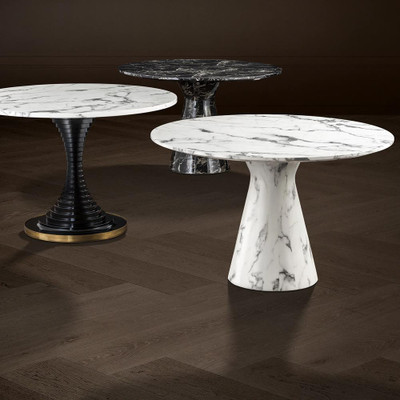 Eichholtz Turner Dining Table - Black Faux Marble