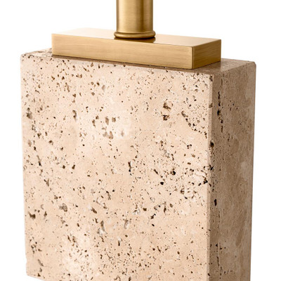 Eichholtz Newton Floor Lamp - Travertine Incl Shade