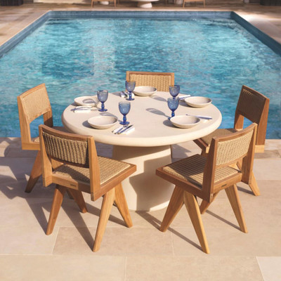 Eichholtz Cleon Outdoor Dining Table - Cream