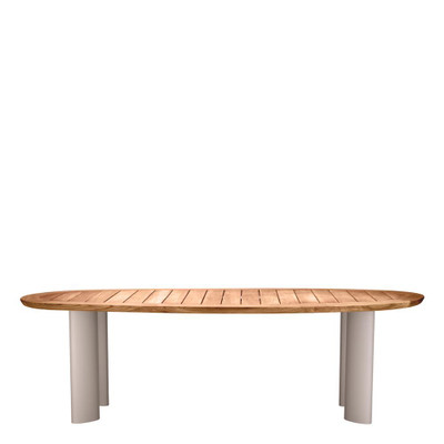 Eichholtz Free Form Outdoor Dining Table - Natural Teak