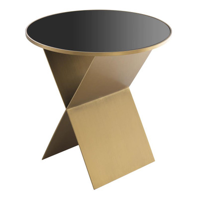 Eichholtz Fitch Side Table - S Brushed Brass Finish