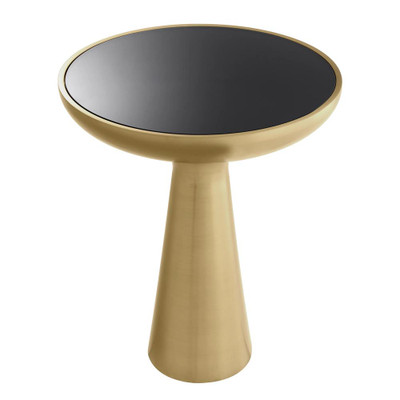 Eichholtz Lindos Side Table - Low Brushed Brass Finish