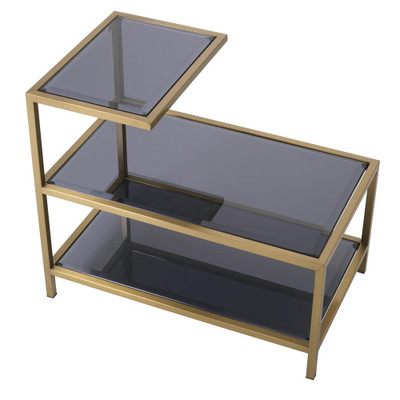 Eichholtz Octava Side Table - Brushed Brass Finish