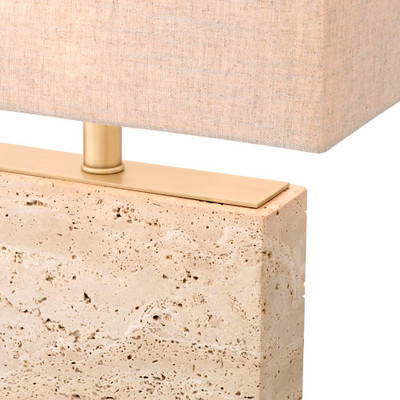 Eichholtz Newton Table Lamp - S Travertine Incl Shade