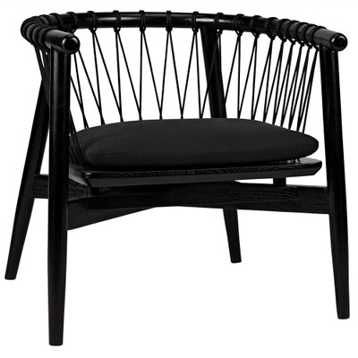 Noir Hector Chair - Charcoal Black