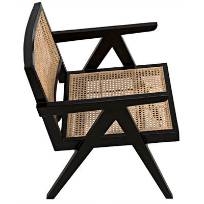 Noir James Relax Chair - Charcoal Black