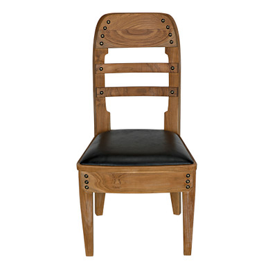 Noir Laila Chair - Teak With Leather