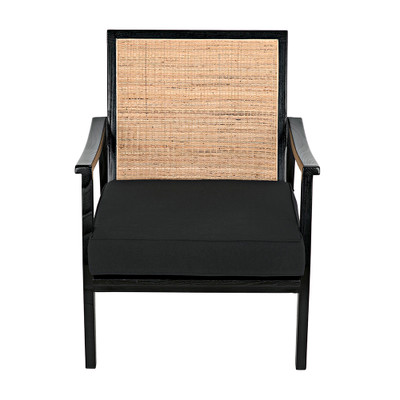 Noir Lichtenstein Chair - Charcoal Black