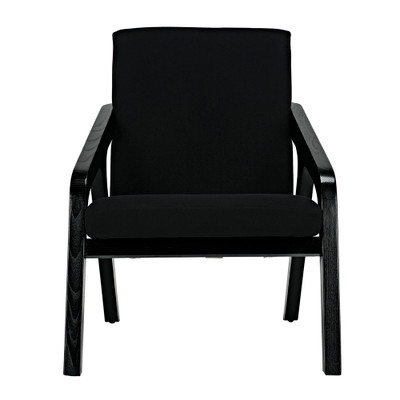 Noir Lamar Chair - Charcoal Black