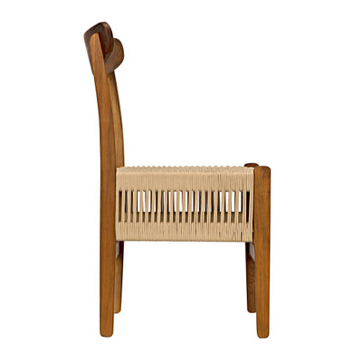 Noir Shagira Chair - Teak With Woven Rope