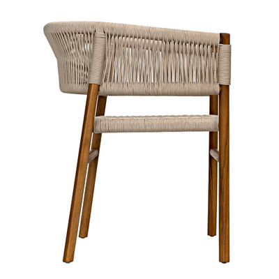 Noir Conrad Chair - Teak With Woven Rope