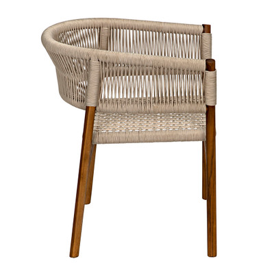 Noir Conrad Chair - Teak With Woven Rope