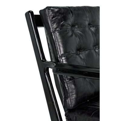 Noir Lauda Chair With Black Leather