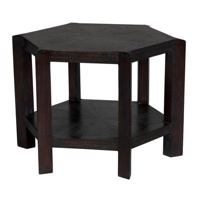 Noir Yehuda Large Side Table - Sombre Finish