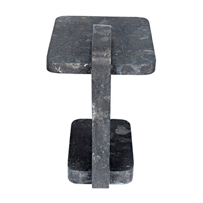 Noir North Side Table - Black Marble