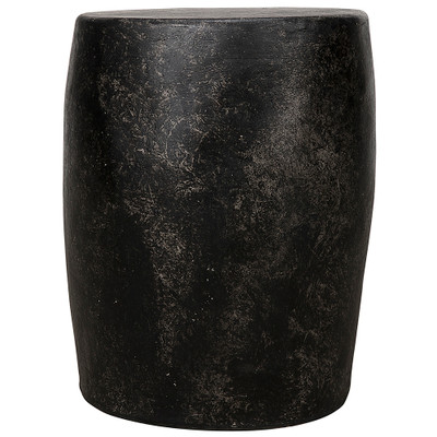 Noir Head Side Table - Black Fiber Cement