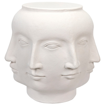 Noir Multi-Face Stool - White Fiber Cement