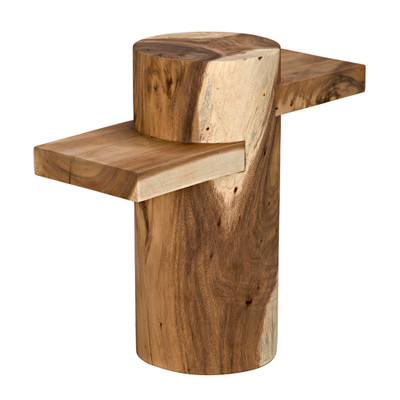 Noir Tabula Side Table - Munggur Wood