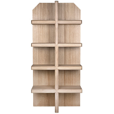 Noir Pearce Bookcase - Washed Walnut