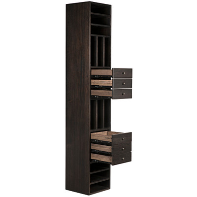 Noir Tubula Bookcase - Ebony Walnut