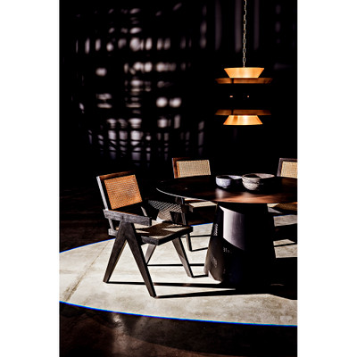 Noir Jude Chair With Caning - Black