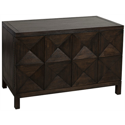 Noir Quadrant 2 Door Sideboard - Ebony Walnut